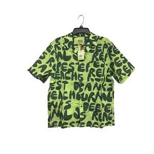 NWT Banks Journal Deepest Reaches Bubble Short Sleeve Buttonup Shirt Green Men M